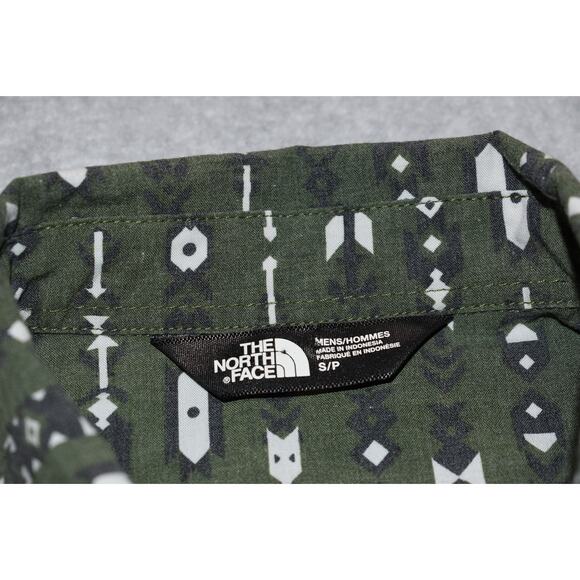The North Face Shirt Mens Size Small Performance Cotton Polyester Green - Picture 6 of 7